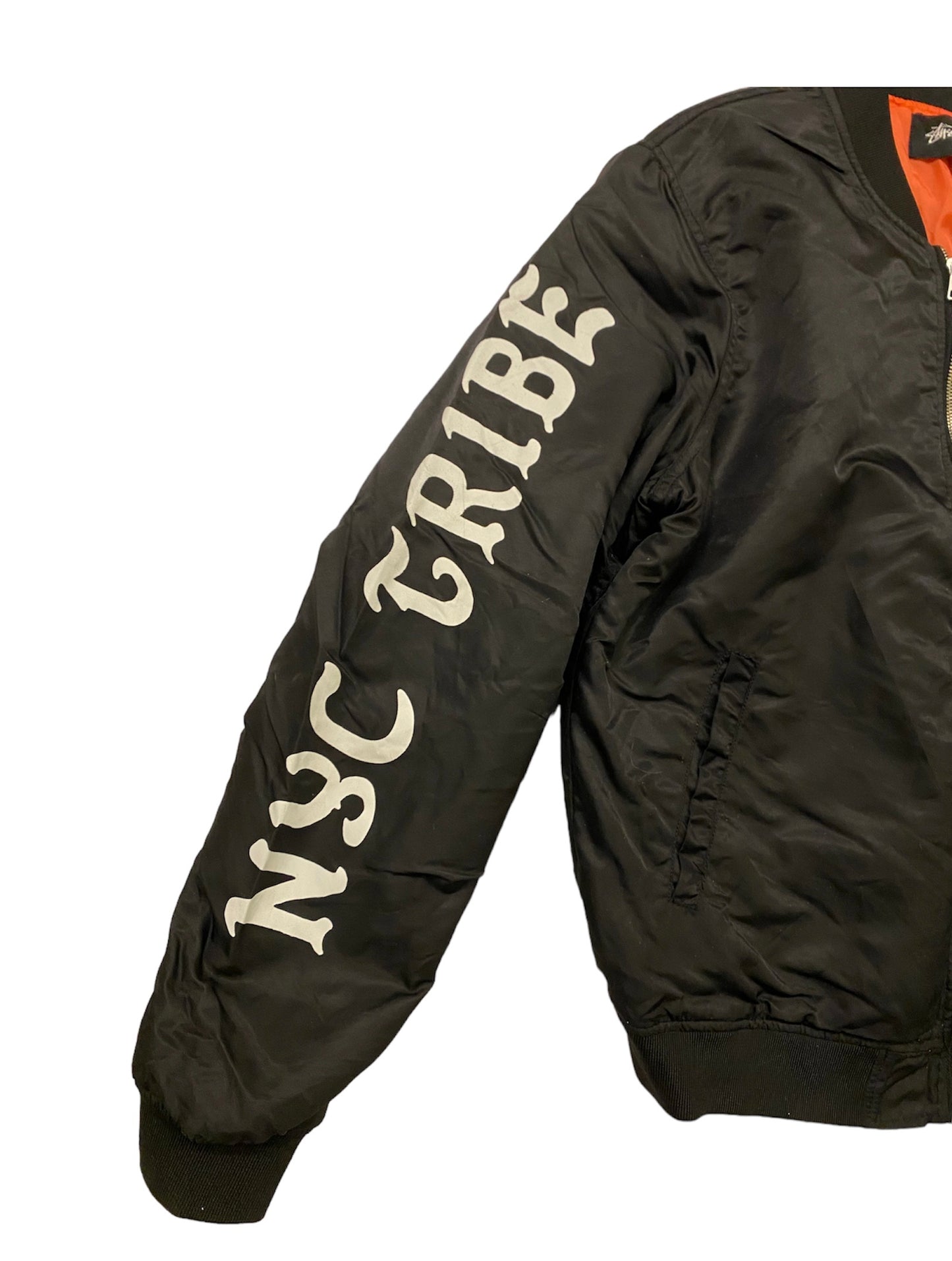 Stüssy NYC tribe bomber jacket