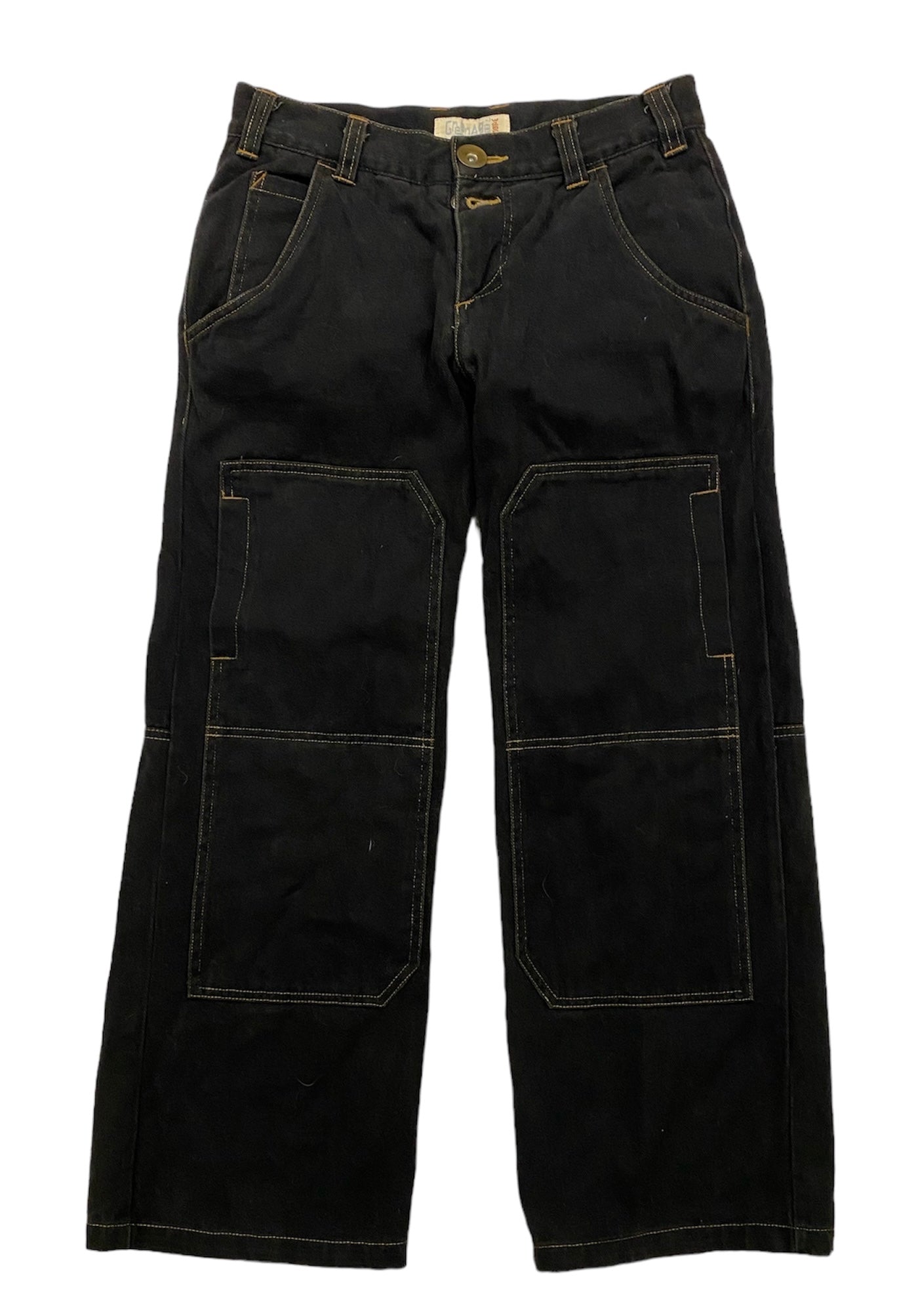 Greenage black style embroidered jeans