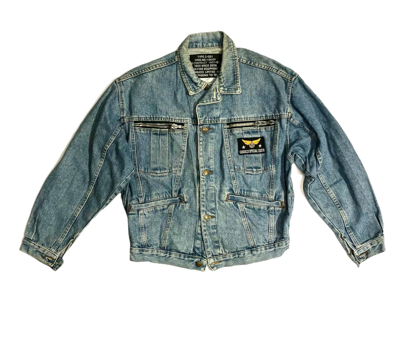 Casucci combat denim jacket