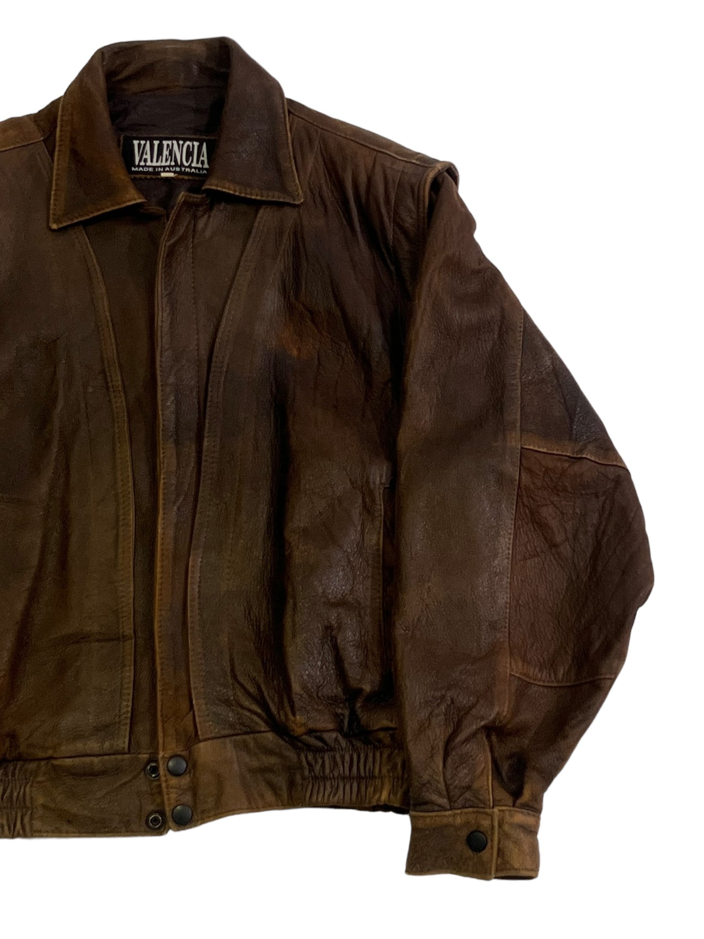 Valencia washed leather jacket