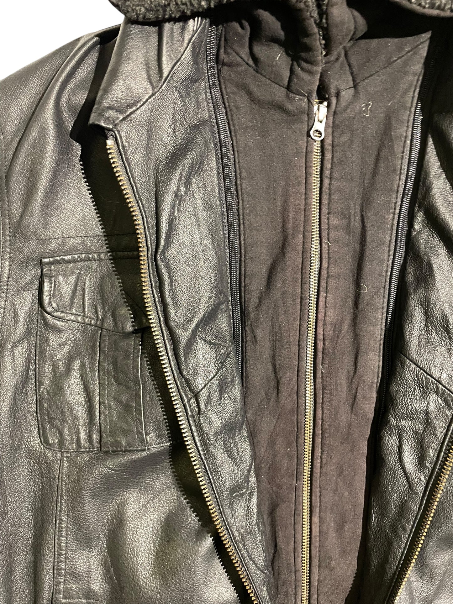 Angelo Litrico Air cargo double leather jacket