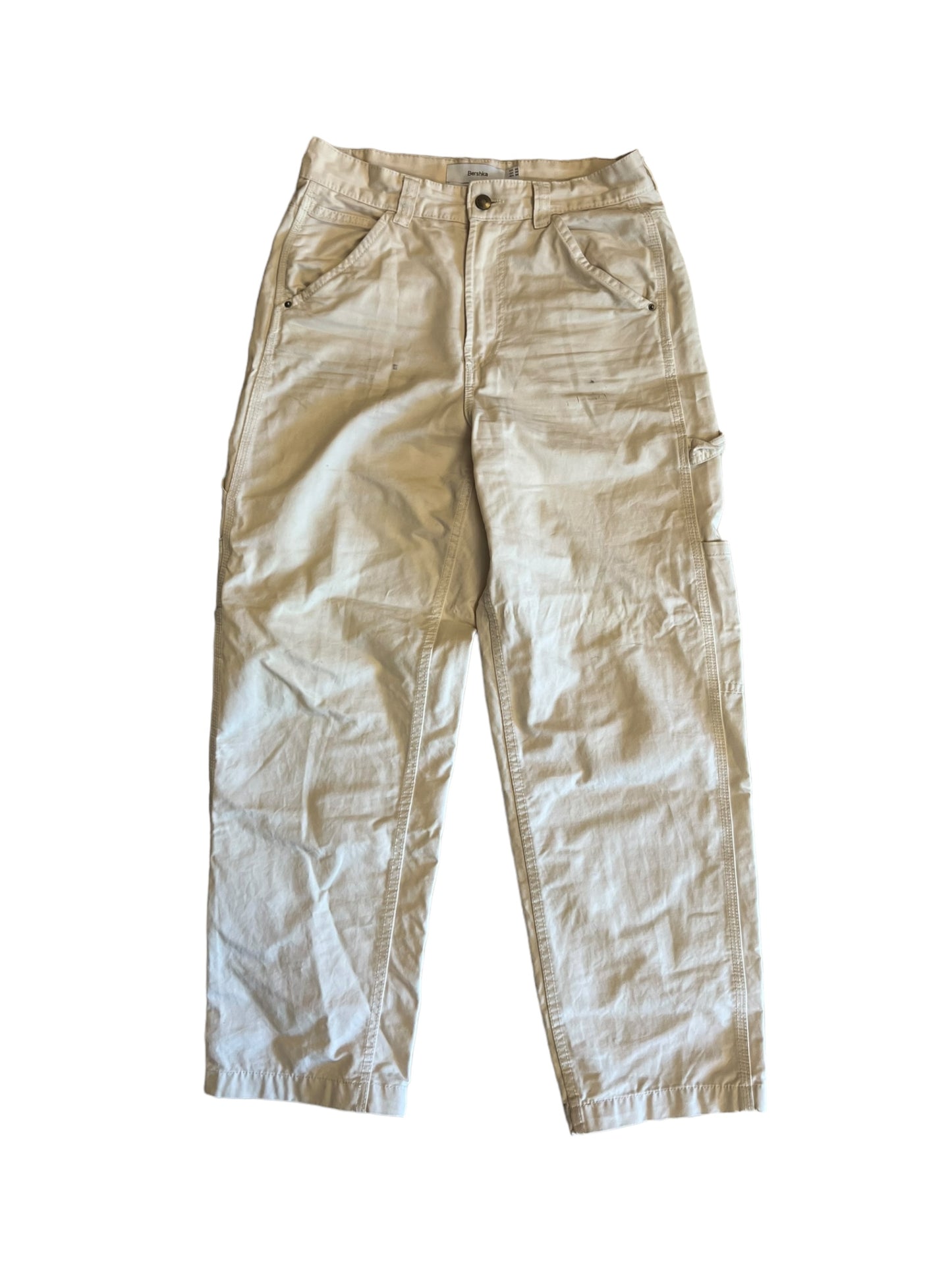 Bershka beige carpenter jeans