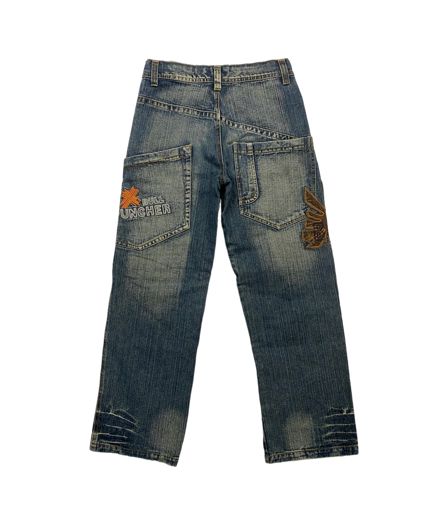 Future star vintage patched jeans