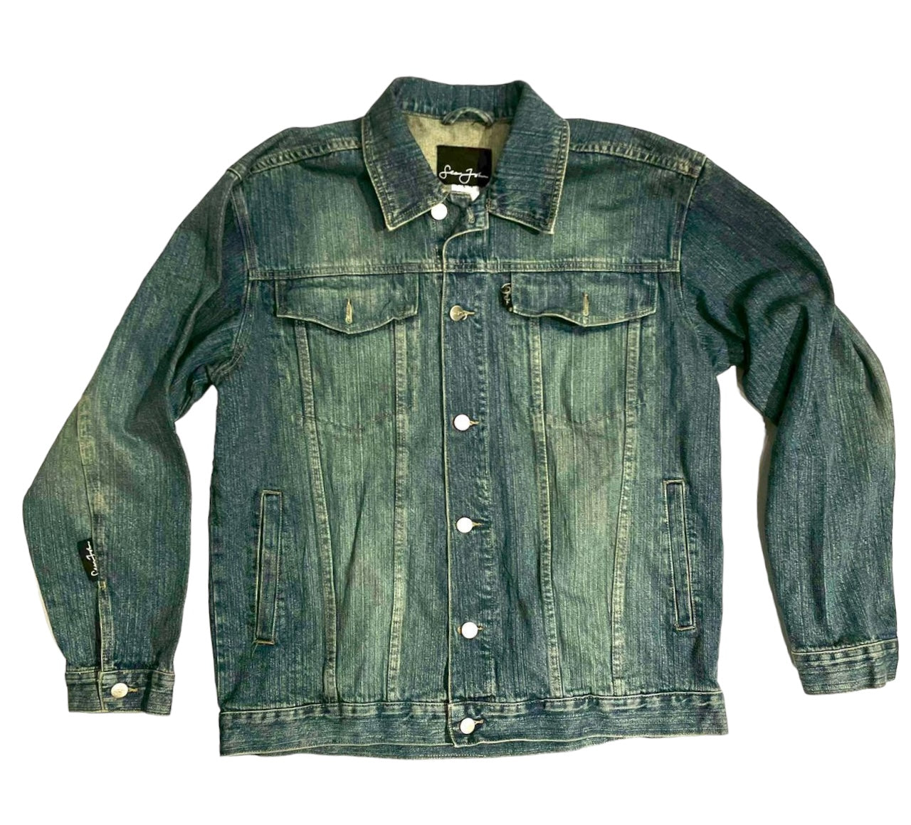 Sean Johnson embroidered denim jacket