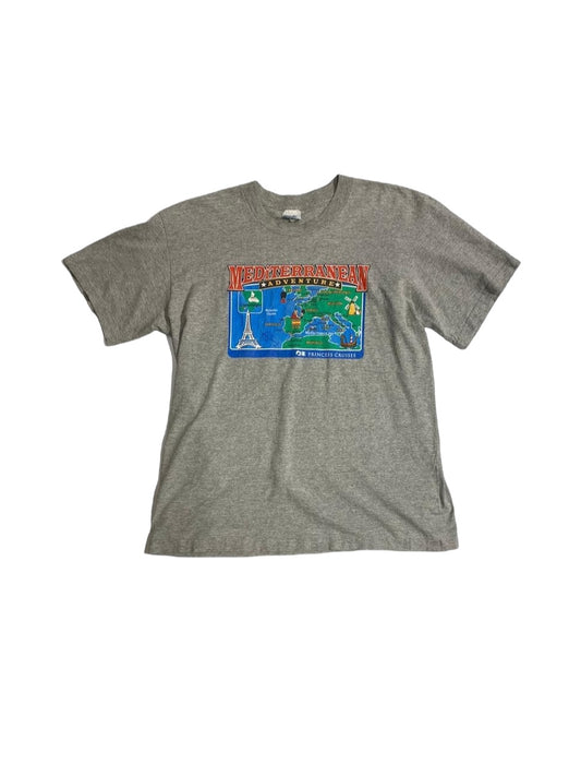 Mediterranean map tee