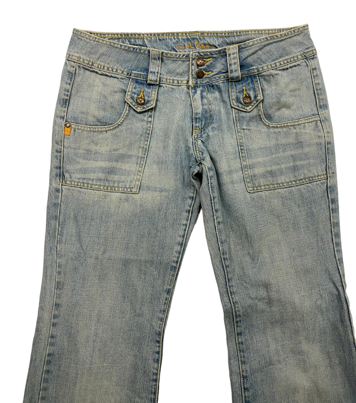 Blue vision vintage washed jeans