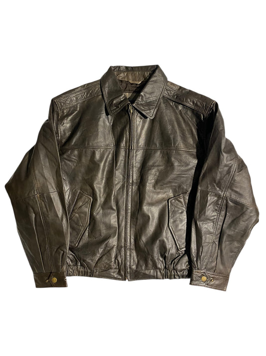 Outbrook heavy leather jacket