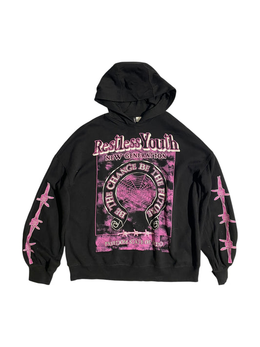 Restless youth graphic hoodie