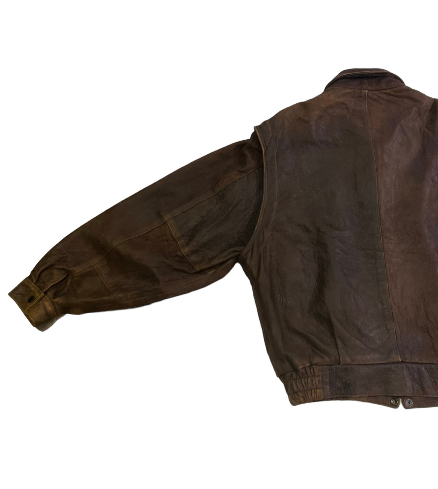 Valencia washed leather jacket