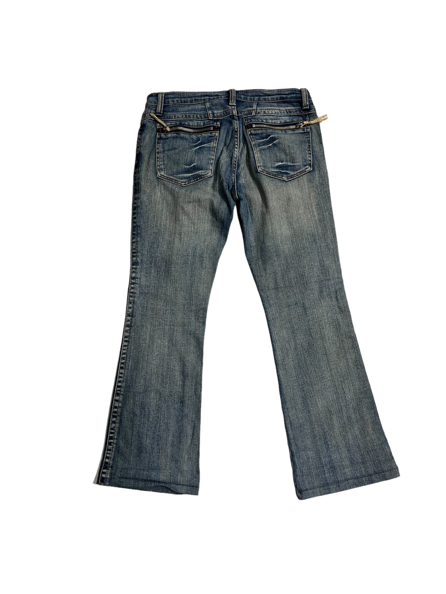 Vintage jeans with zippers