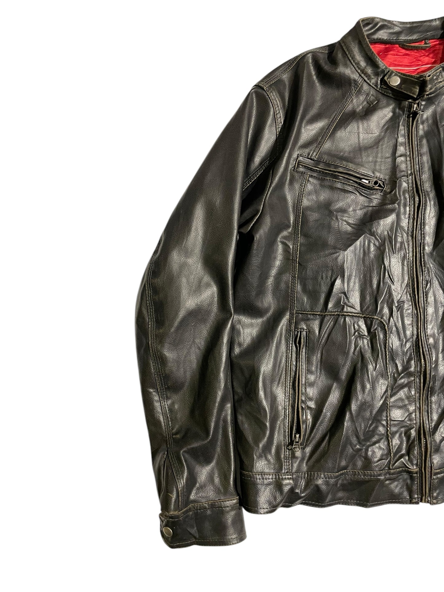 Rivers vntg leather jacket