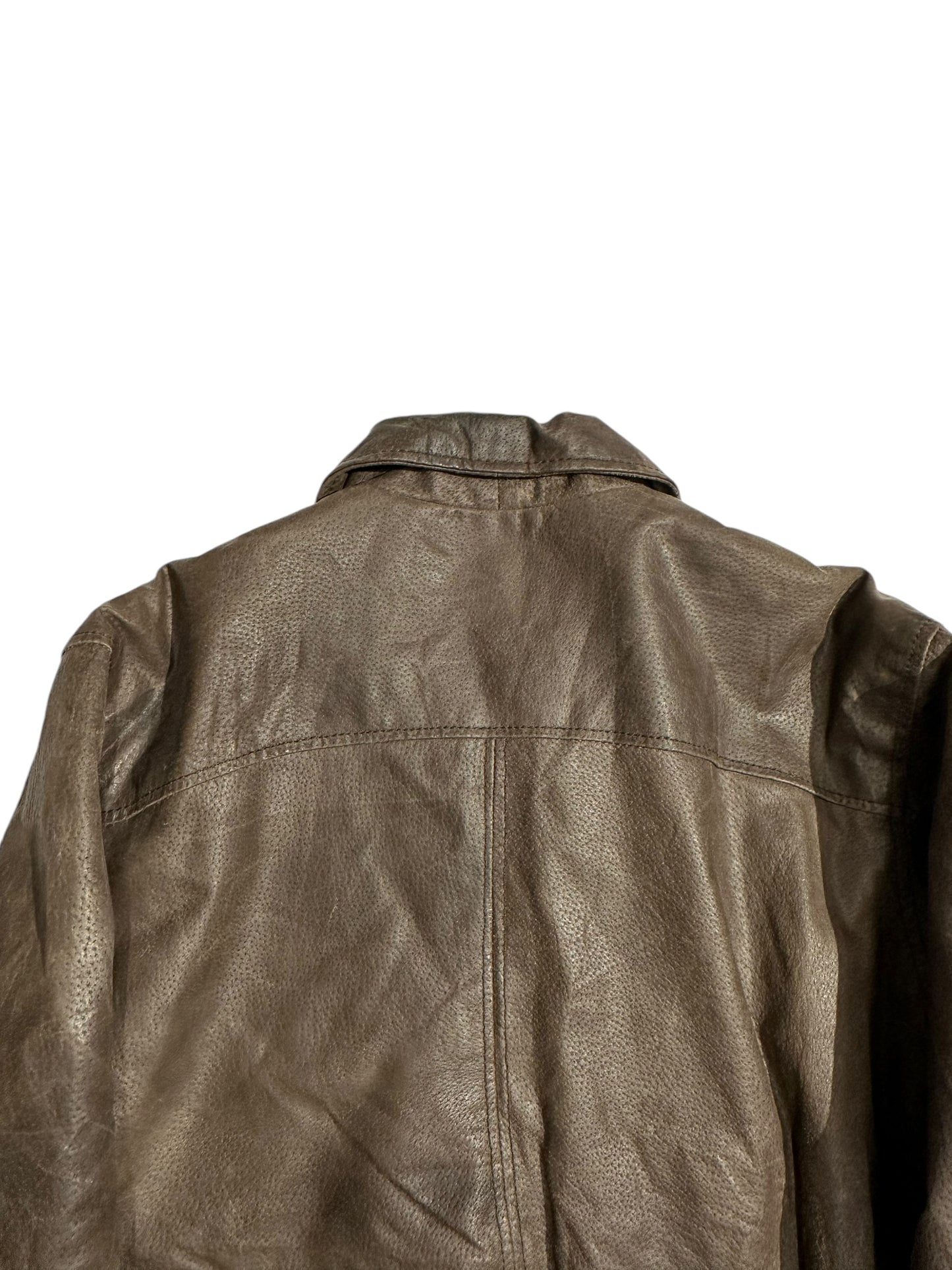 Blend brown leather jacket