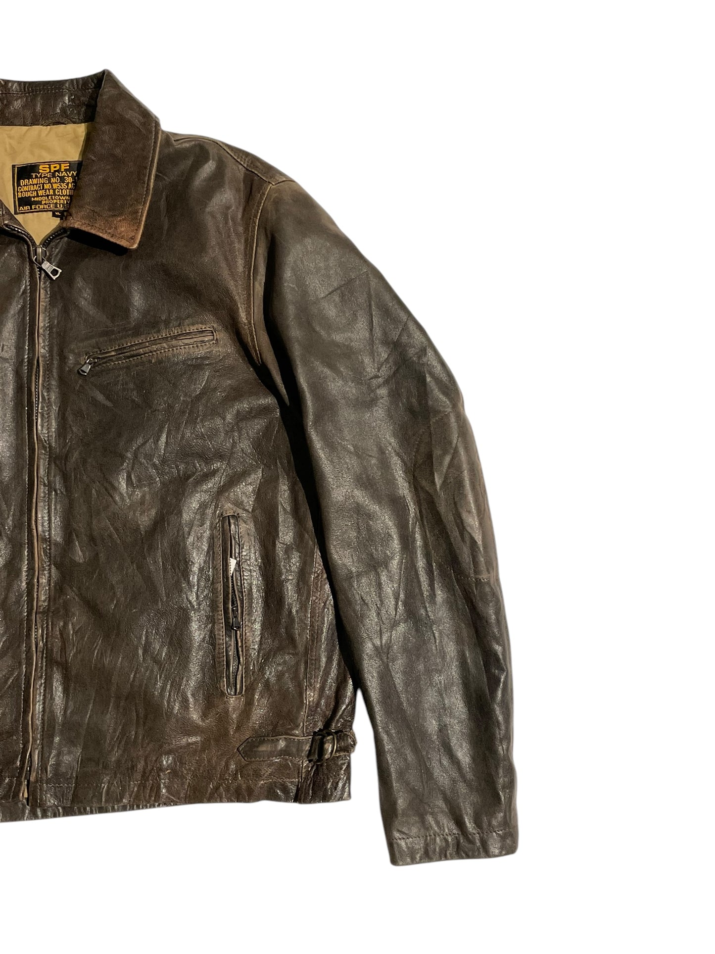 SPF vintage leather jacket