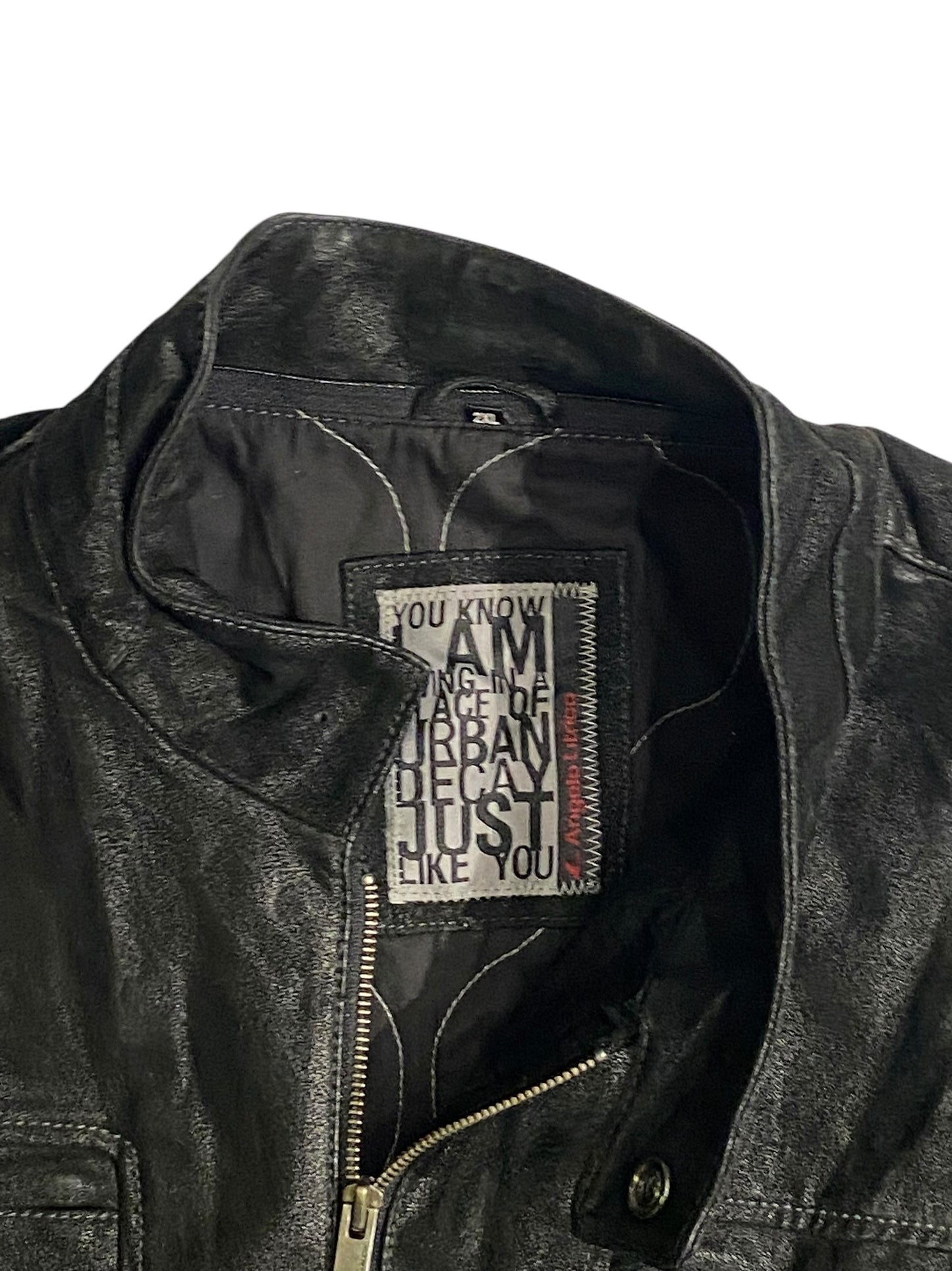 Heavy vntg leather jacket