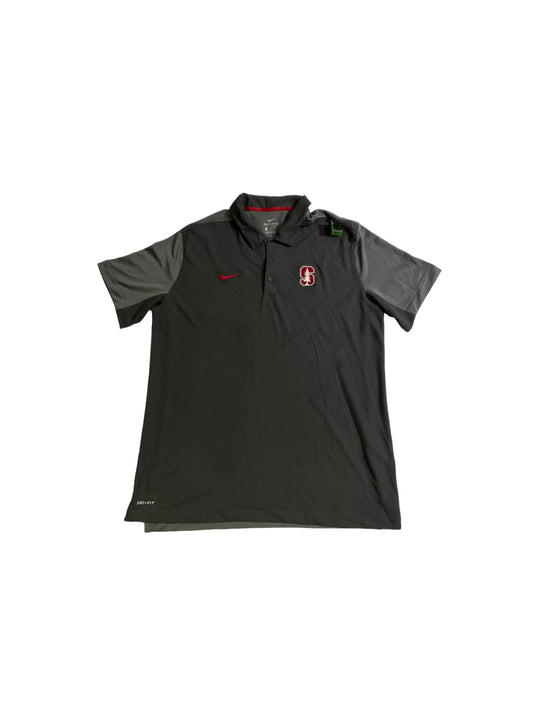 Nike red swoosh polo