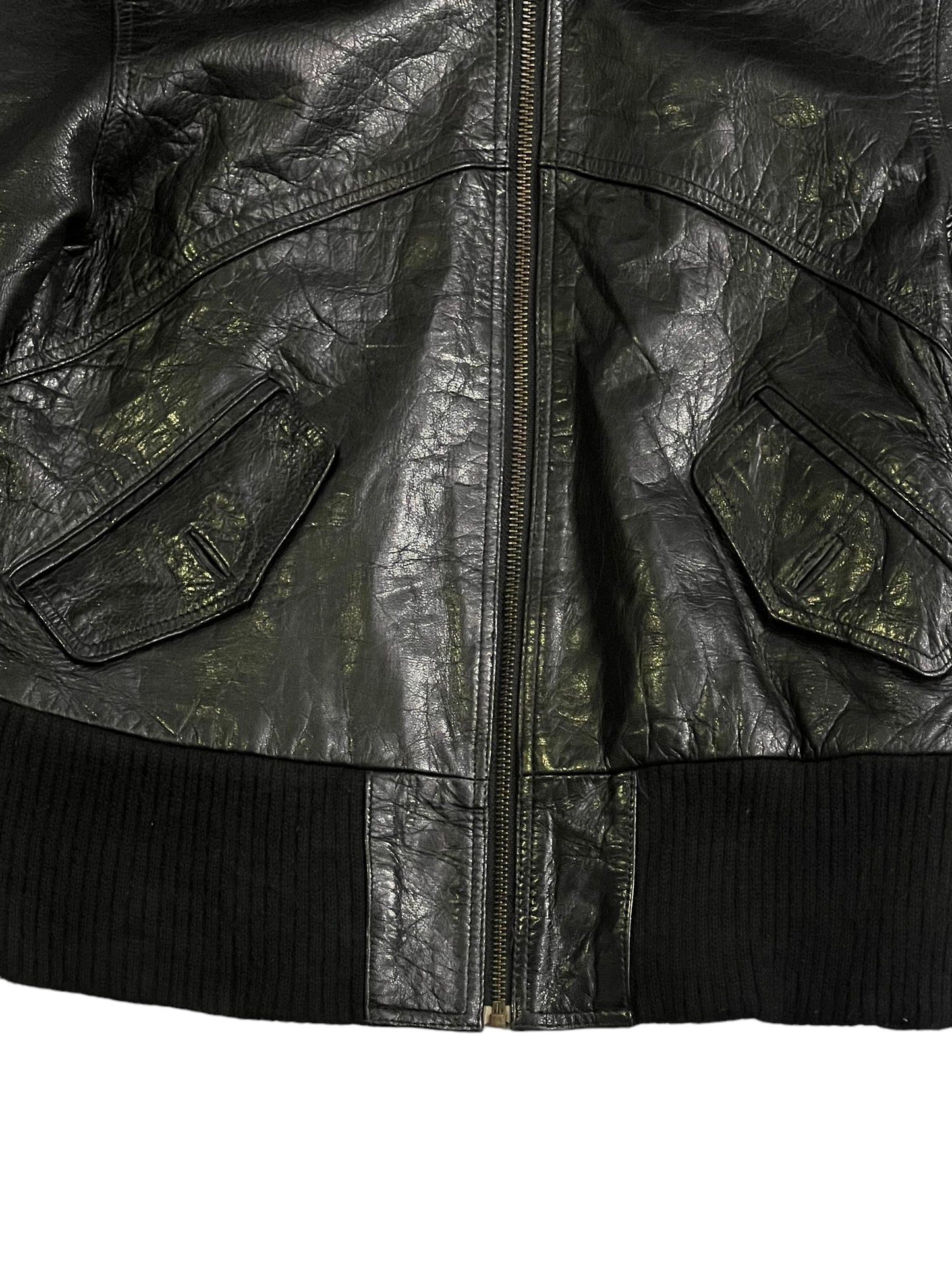 Transmission women’s leather jacket