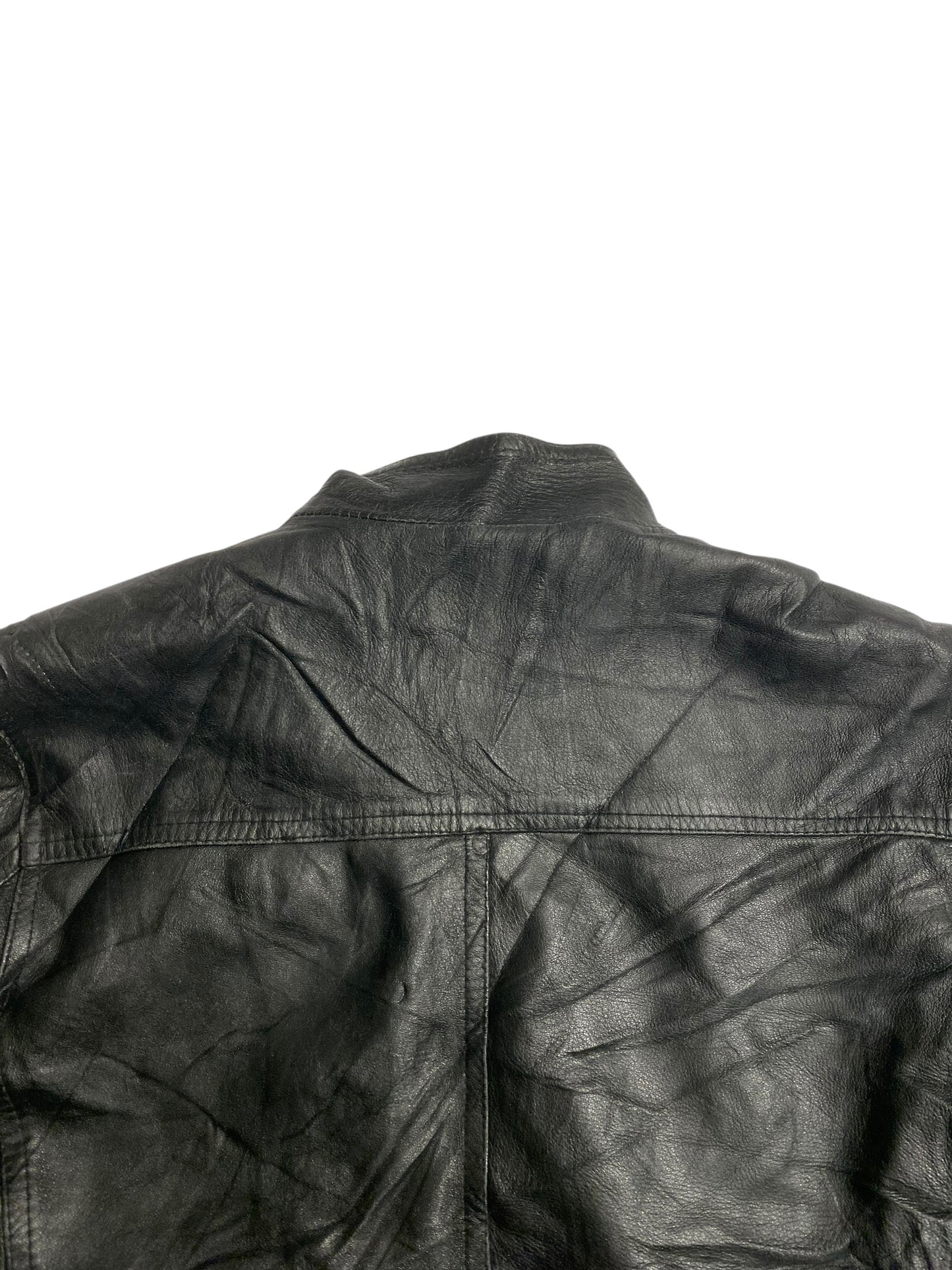 Vintage black leather jacket