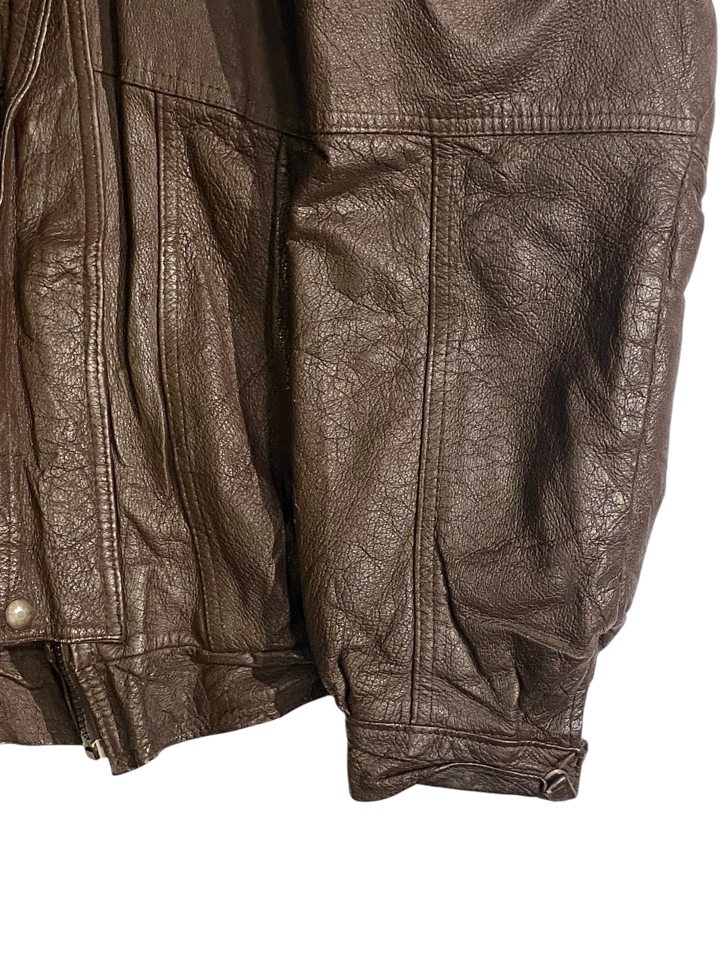 Brown vintage leather jacket