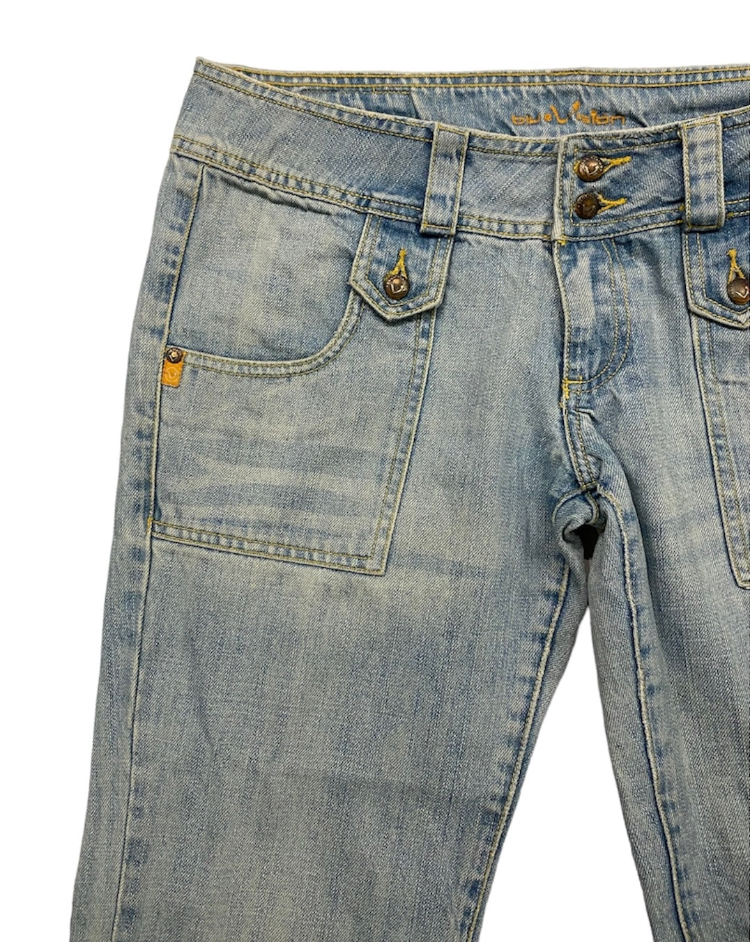 Blue vision vintage washed jeans