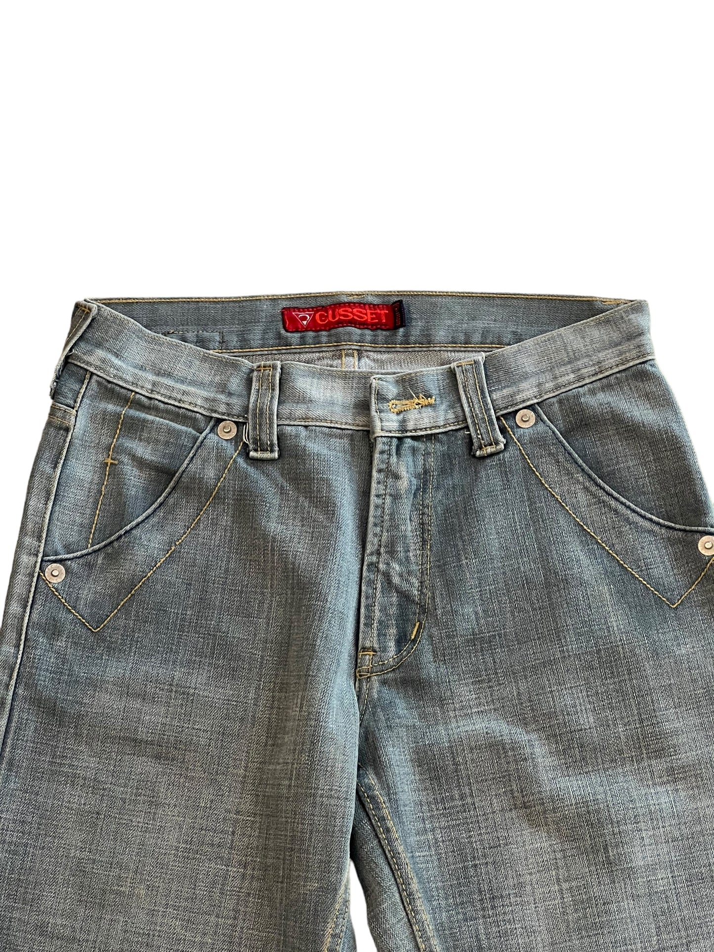 Gusset denim jeans