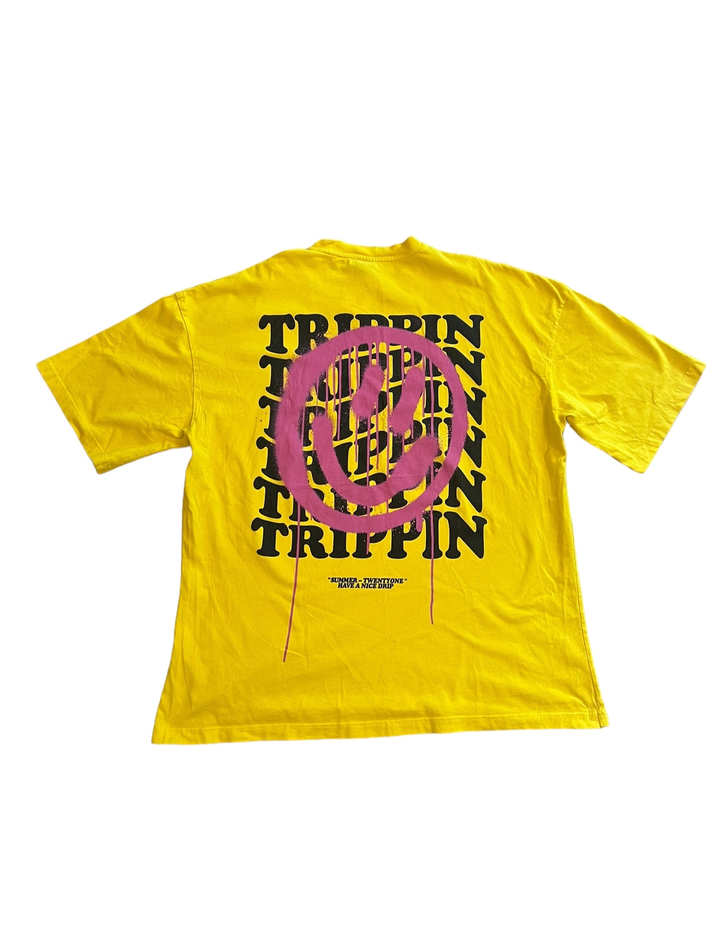 Smiley trippin New Yorker tee