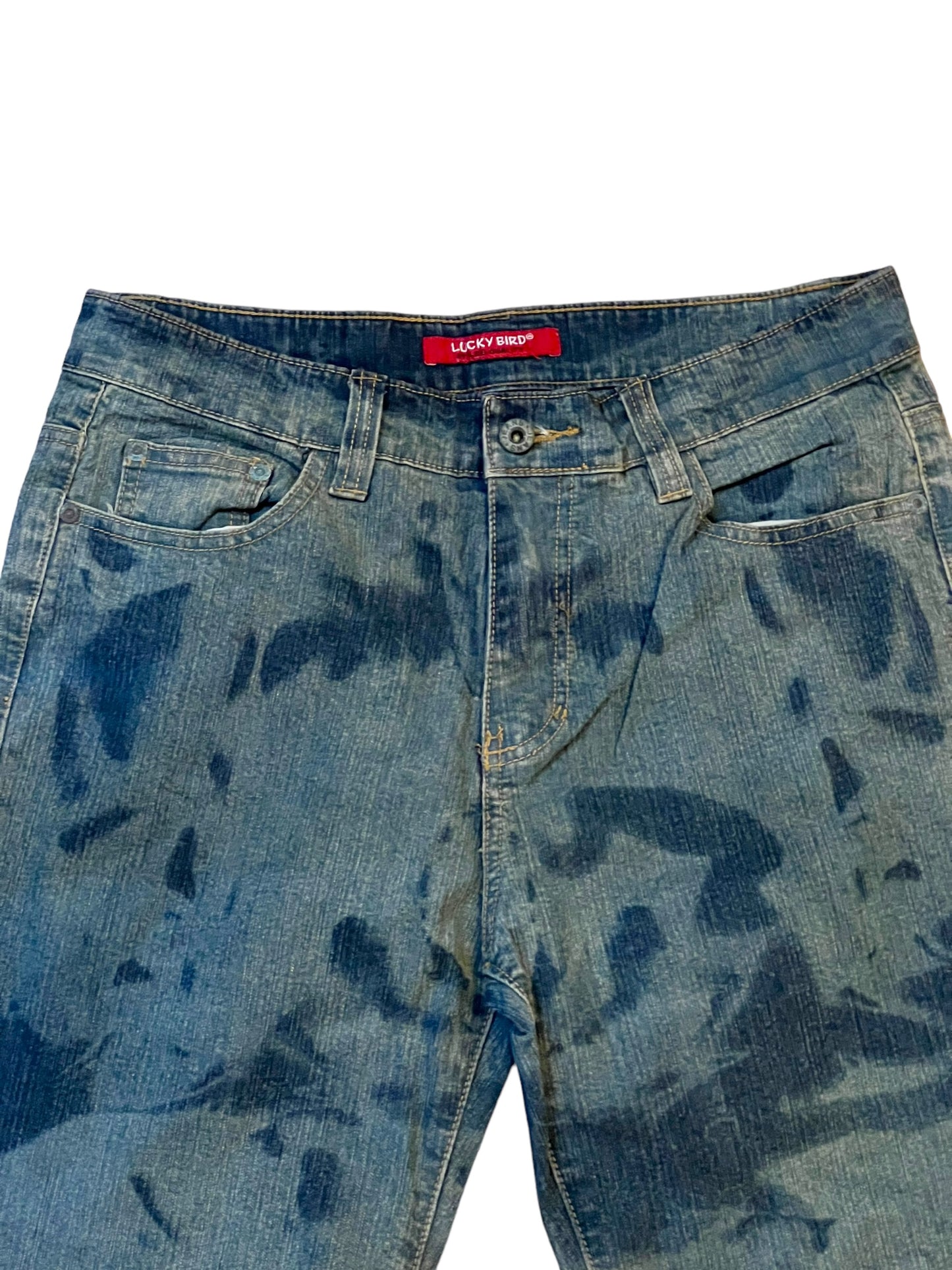 Japanese bird baggy jeans