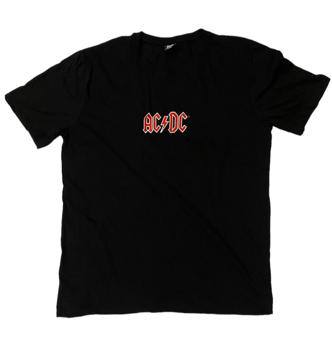 AC/DC embroidered logo black tee