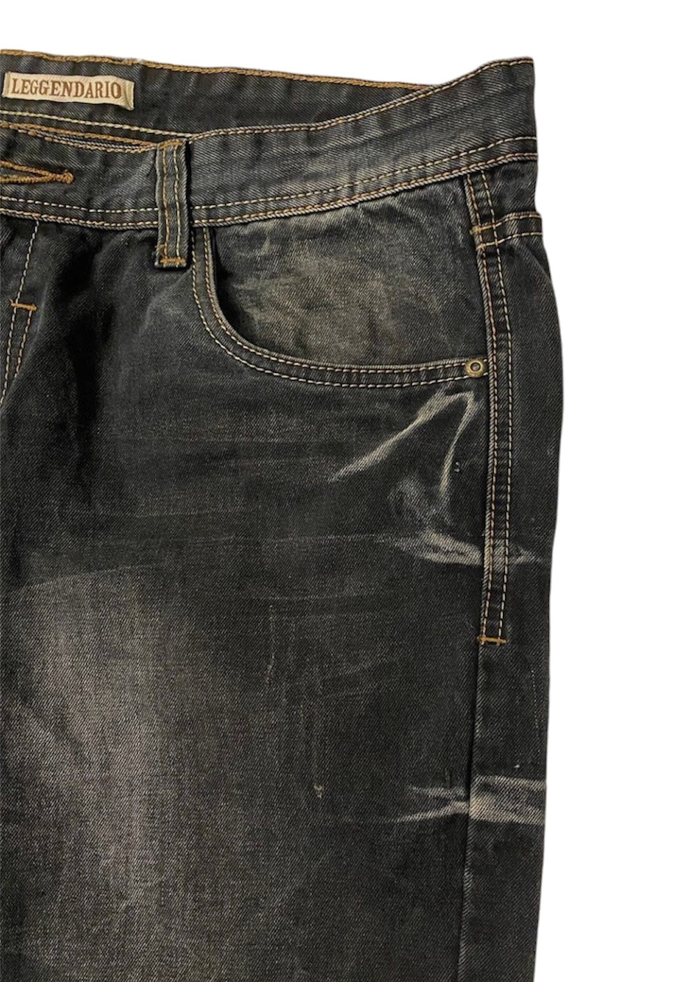 Leggendario washed denim jeans