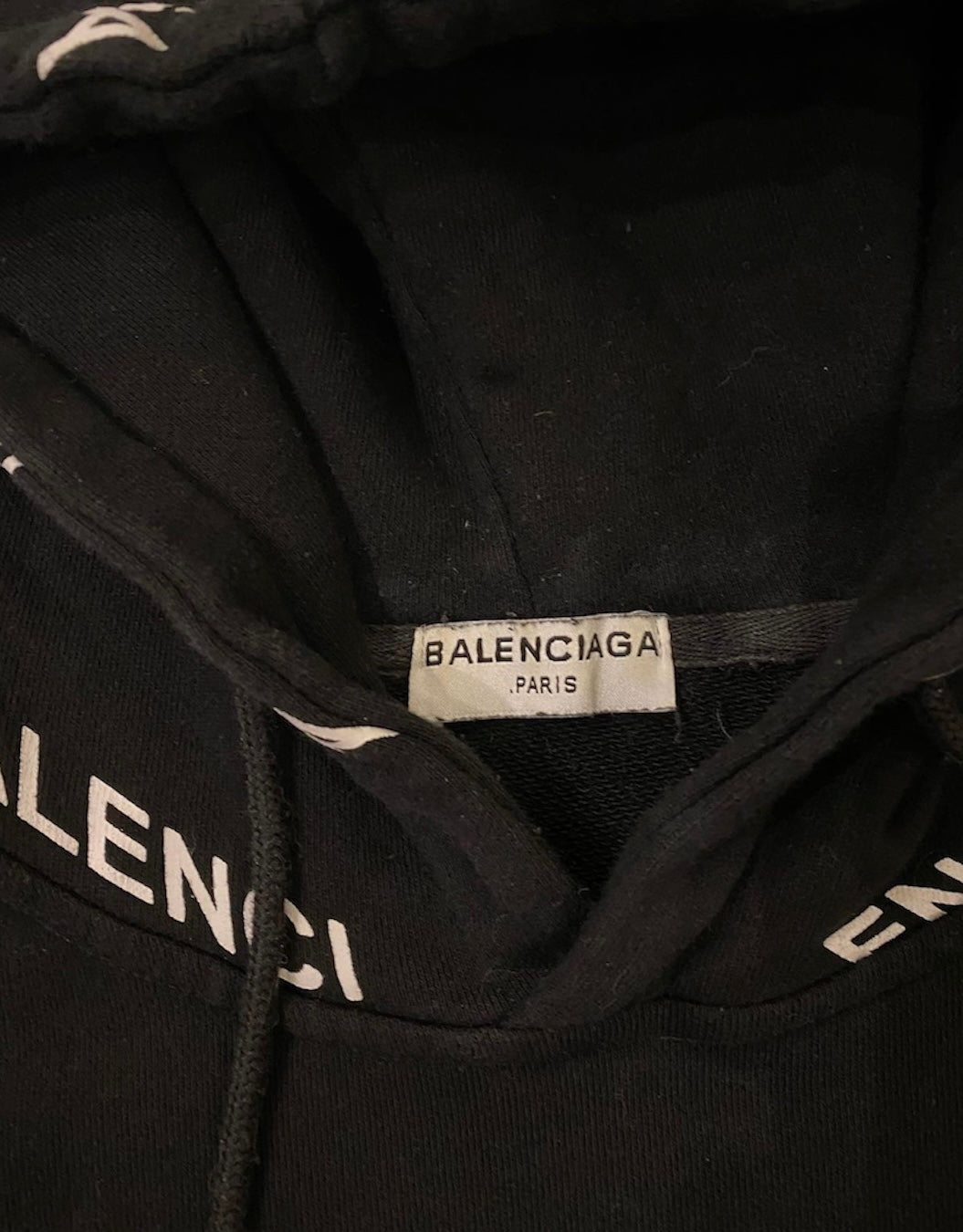 Balenciaga paris spell out hoodie