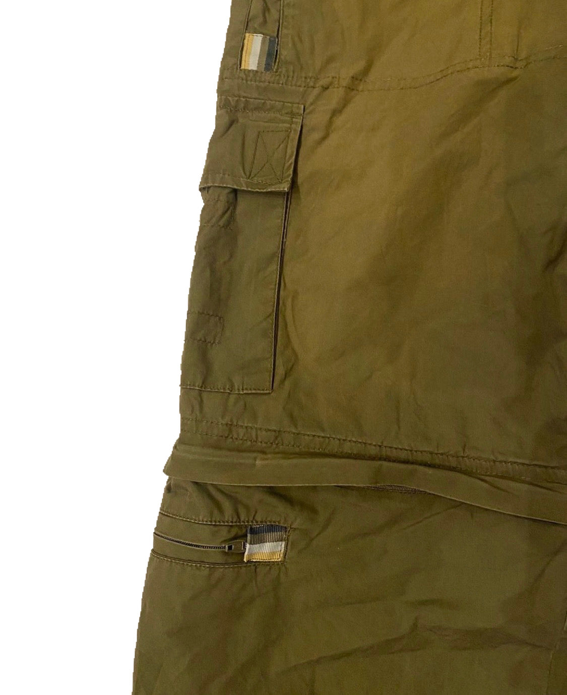 Biaggini multiple pocket olive cargo pants