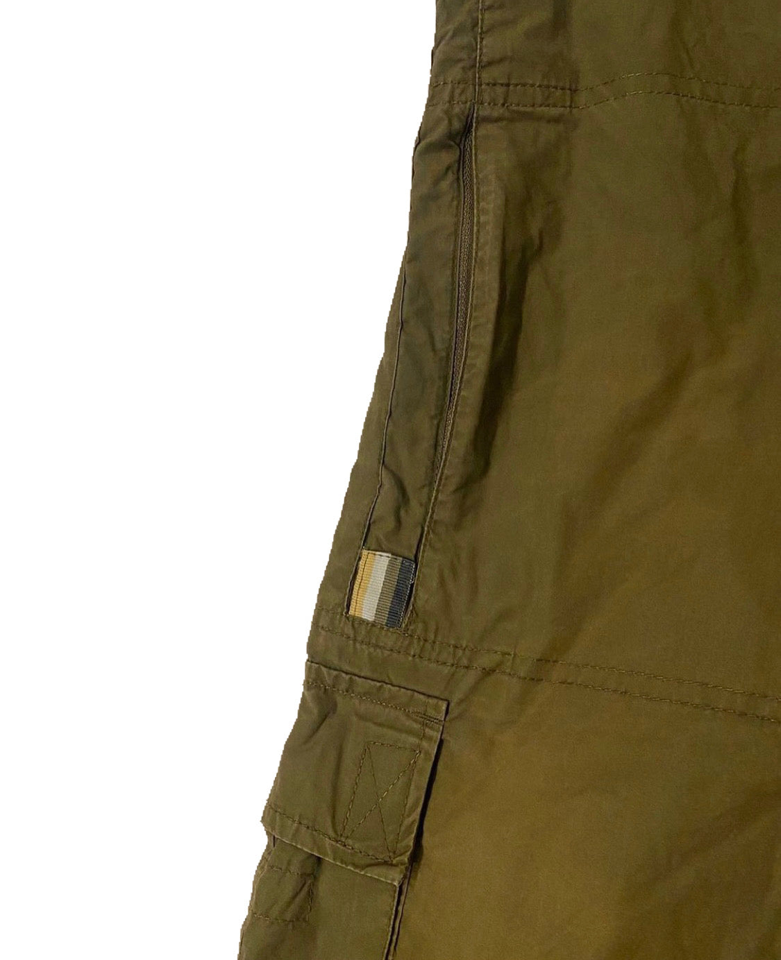 Biaggini multiple pocket olive cargo pants