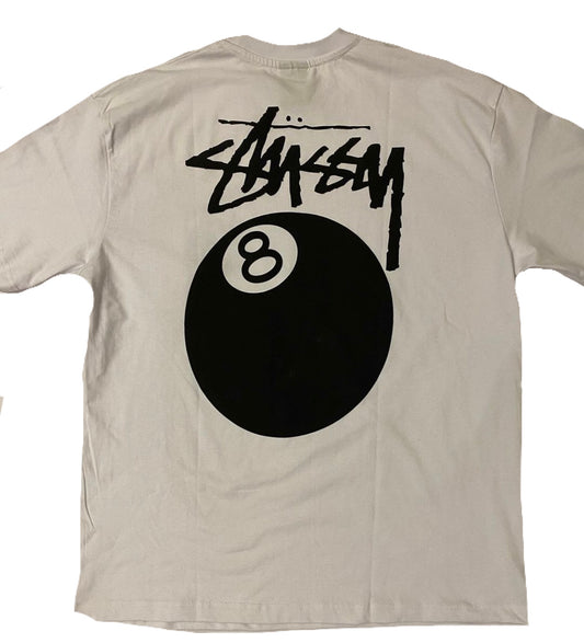 Stüssy 8ball white tee