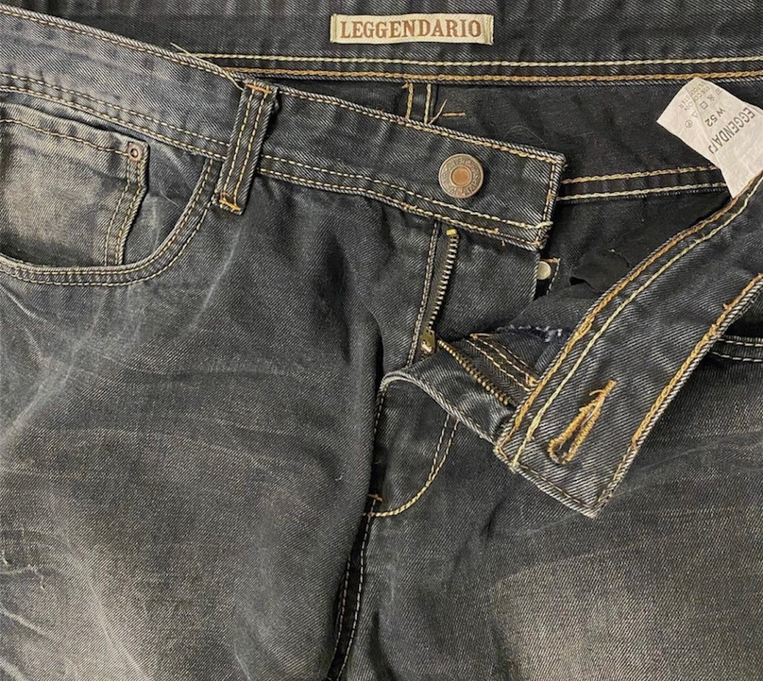 Leggendario washed denim jeans