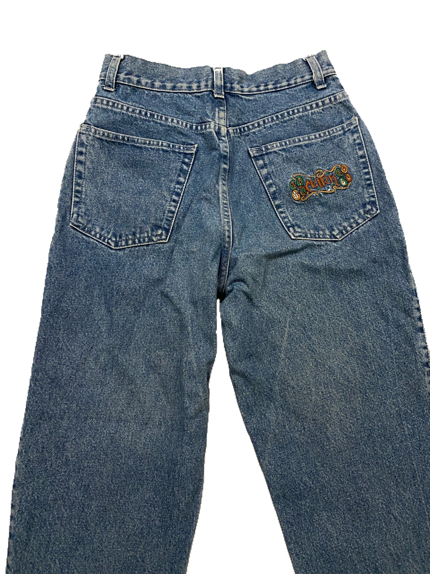 Clark vintage embroidered jeans