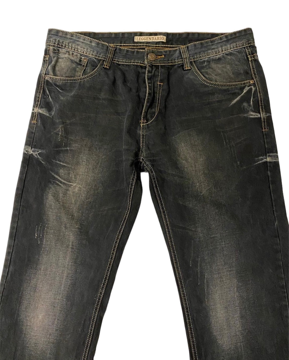 Leggendario washed denim jeans