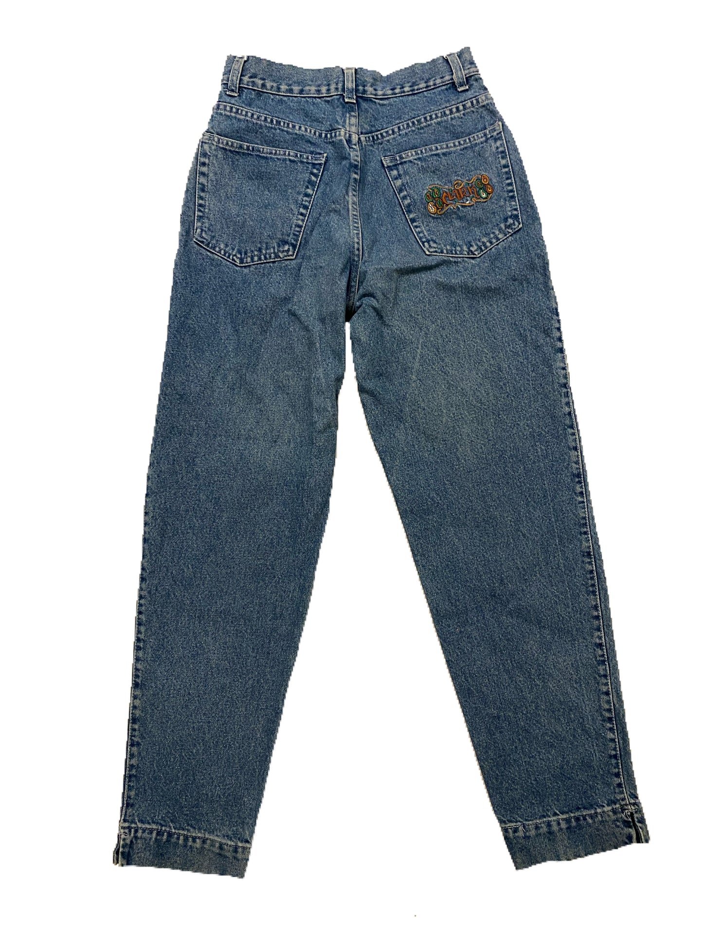 Clark vintage embroidered jeans