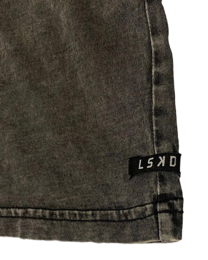 LSKD acid washed grey tee