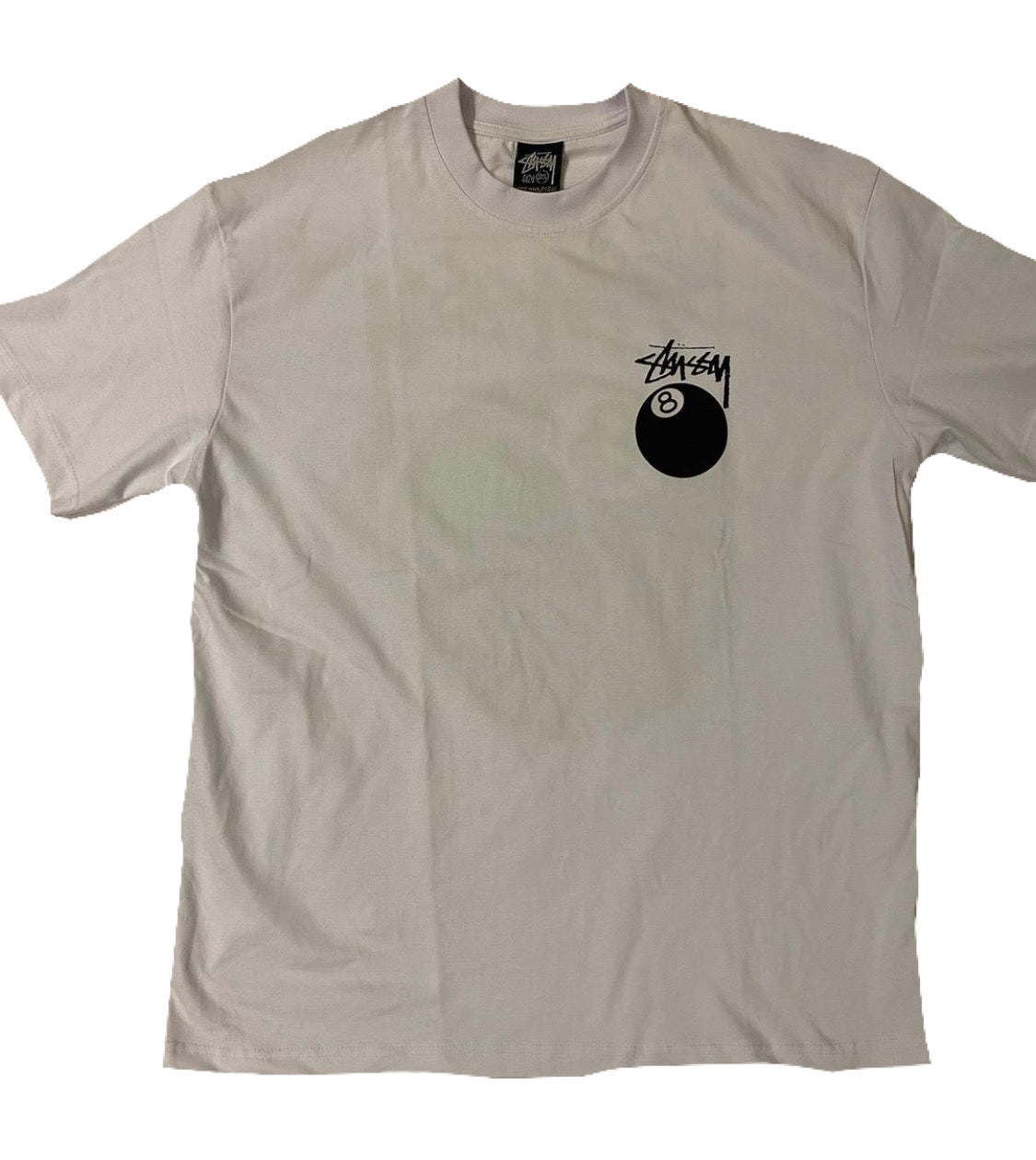 Stüssy 8ball white tee