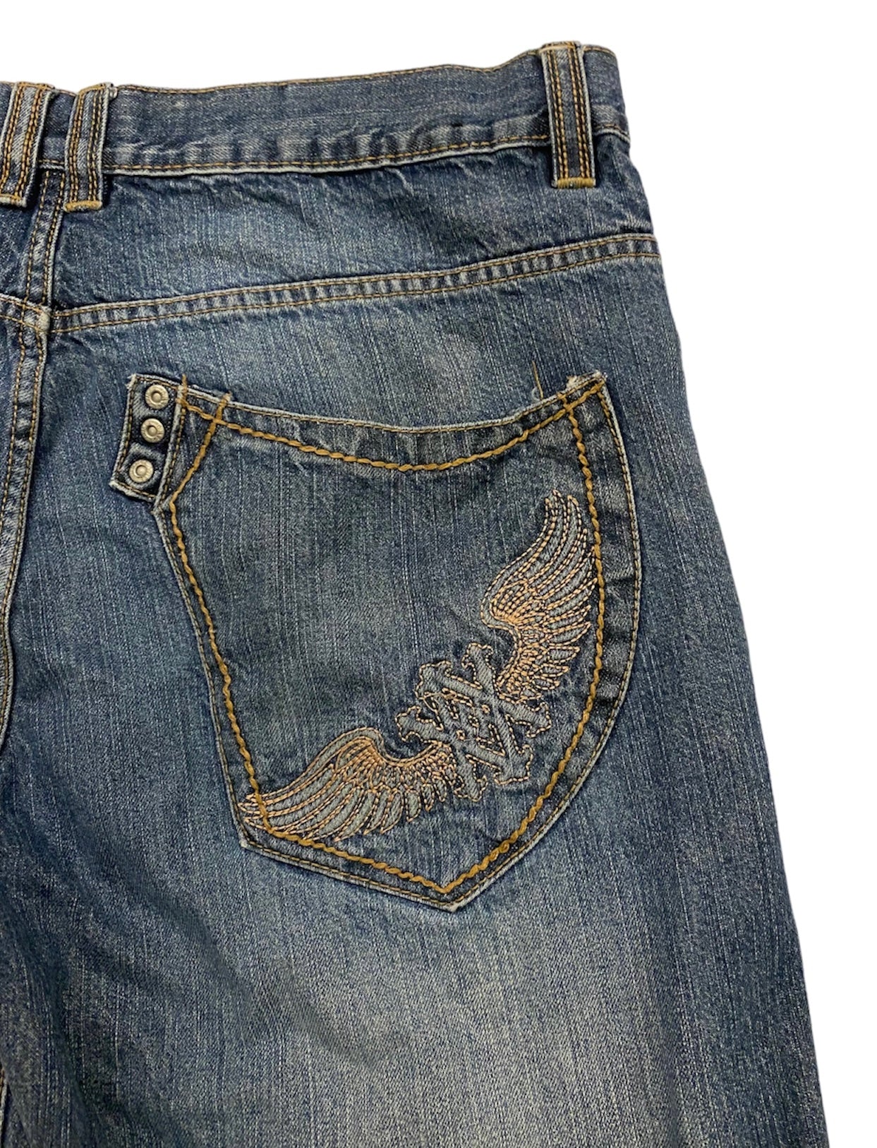 Avirex vintage embroidered jorts