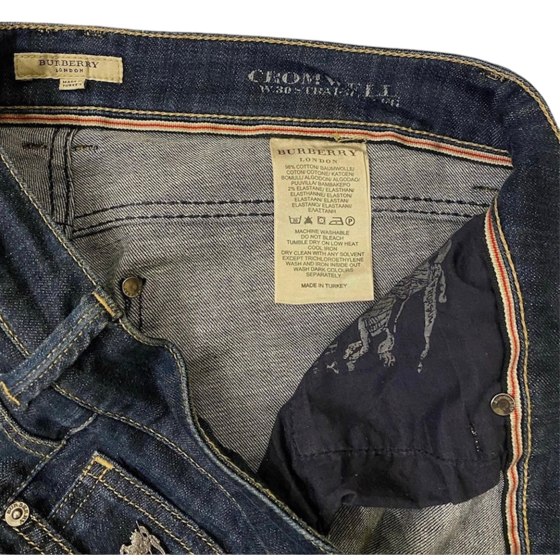 Burberry London cromwell denim jeans