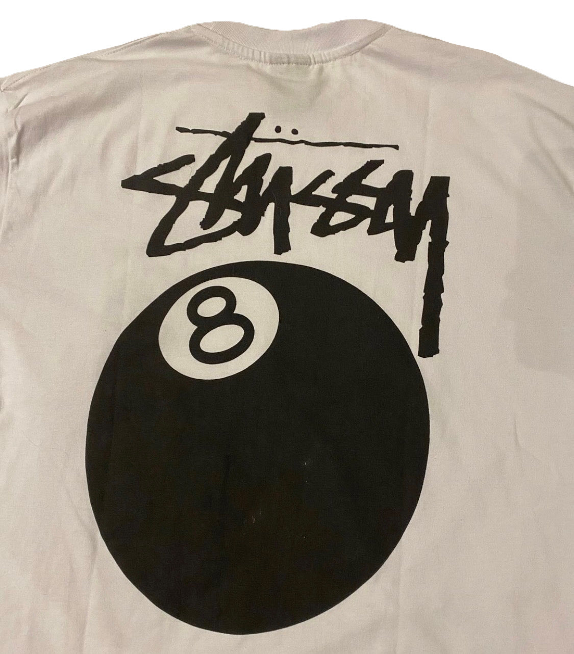 Stüssy 8ball white tee