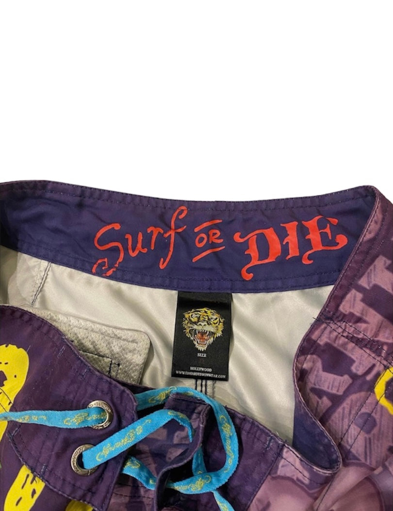 Ed Hardy surf or die shorts