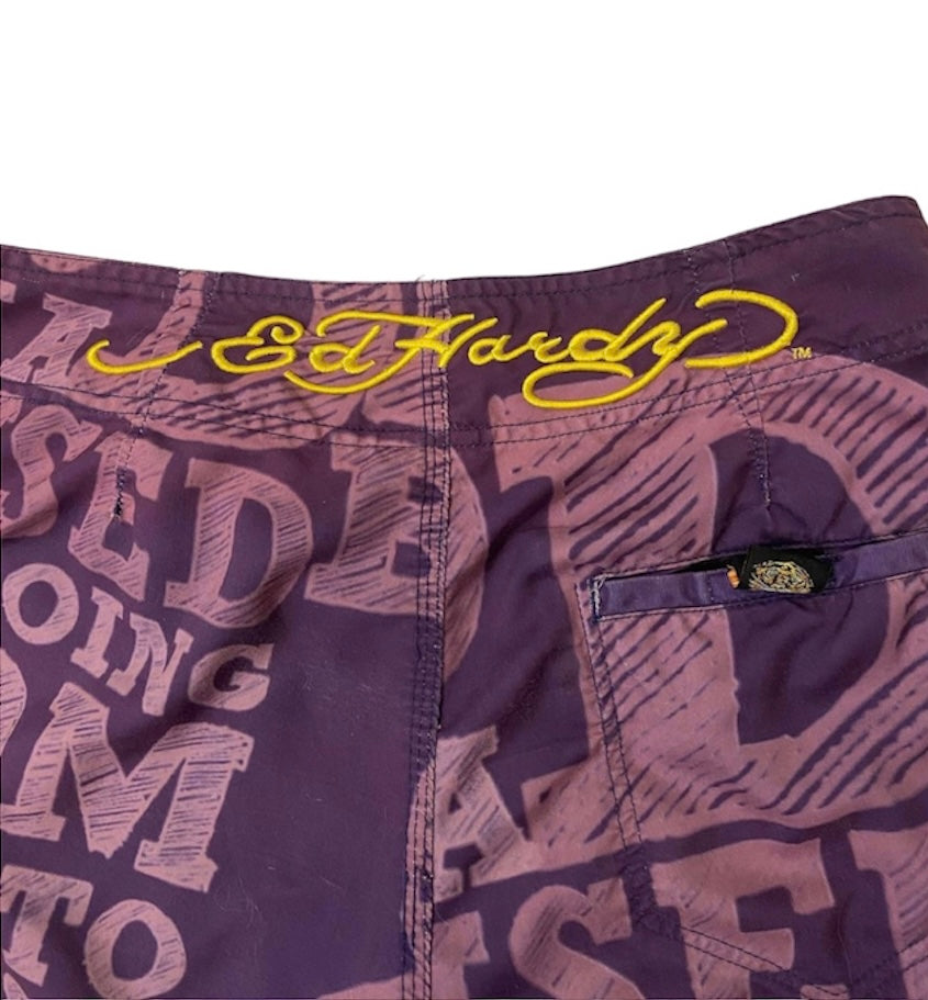 Ed Hardy surf or die shorts