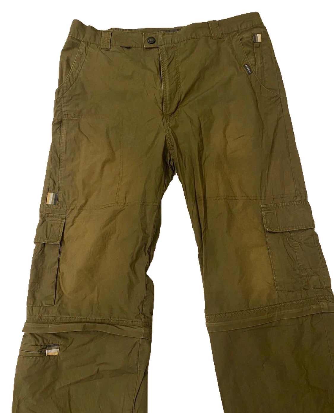 Biaggini multiple pocket olive cargo pants