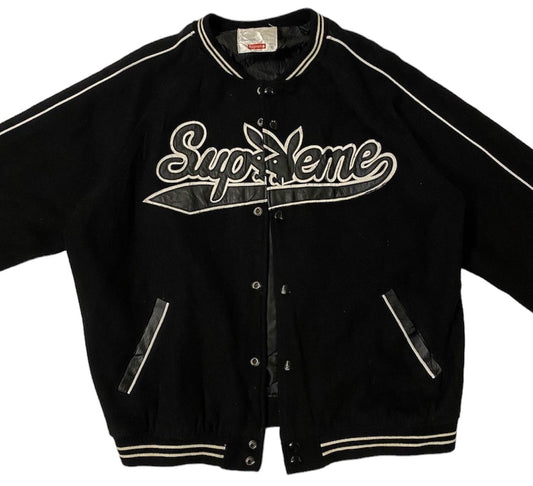 Supreme × Playboy nylon varsity jacket