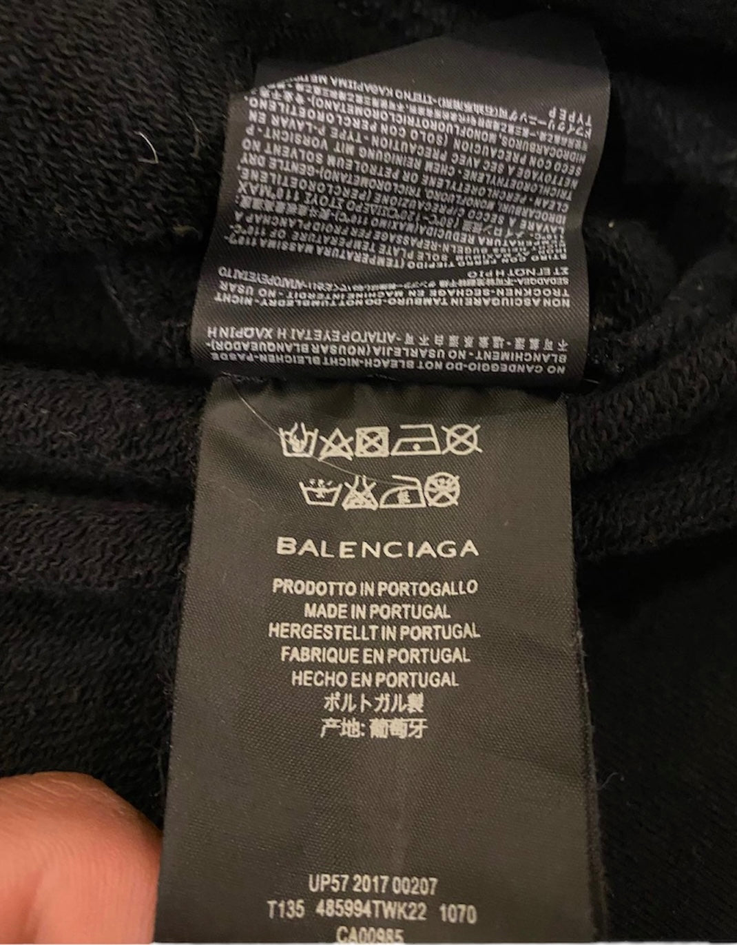 Balenciaga paris spell out hoodie